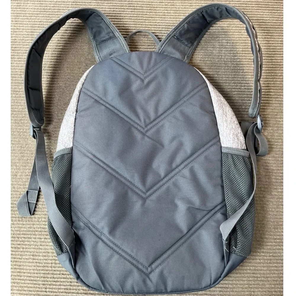 Adidas Prime Backpack Grey Heather Rose Gold Zipper LoadSpring Straps School Bag
